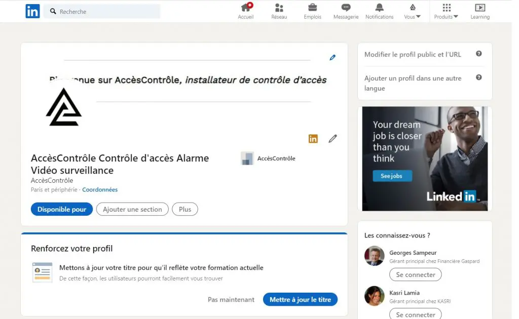 Installateur de contrôle d’accès, d’alarme, de vidéo surveillance, de visiophone et automatisation des accès, au service du tertiaire et de l’industrie.